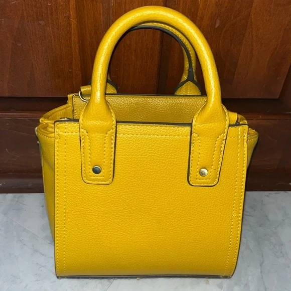 Philip Lim  Satchel. Crossbody Bag  mustard color  Expanding sides  Vegan   NWOT - Picture 10 of 15